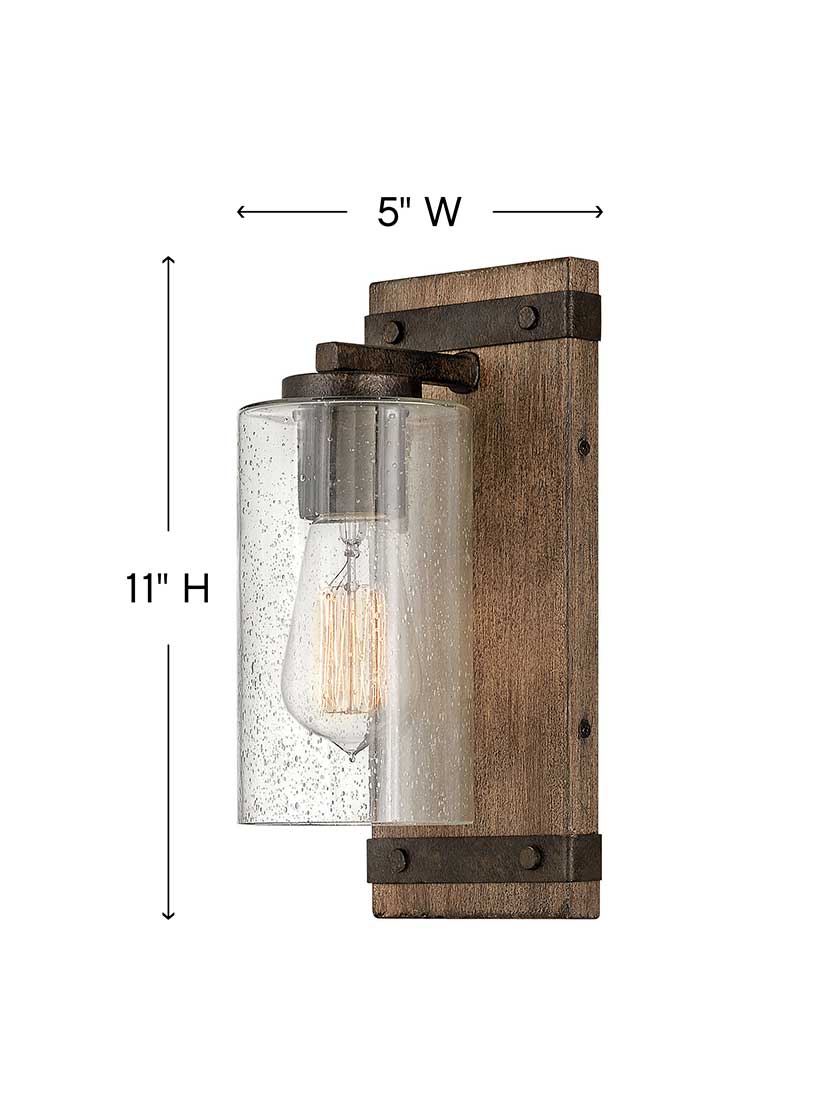 Alternate View of Sawyer 1-Light Bath.