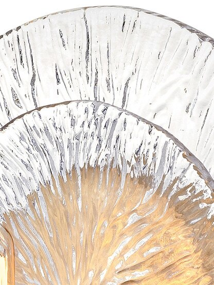 Rene 1 Light Wall Sconce in Distressed Brass