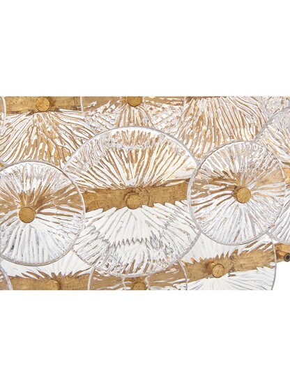 Rene 6 Light Medium Drum Chandelier in Distressed Brass