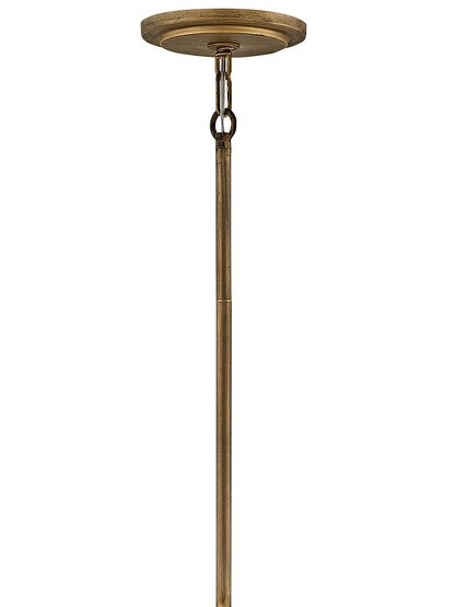 Centric 6 Light Small Orb Chandelier in Burnished Gold