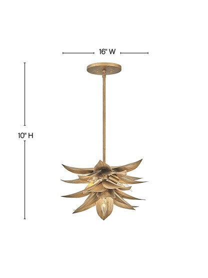 Agave 4 Light Medium Convertible Pendant