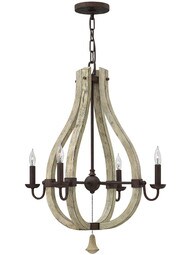 Middlefield 4-Light Chandelier With Iron Rust Finish