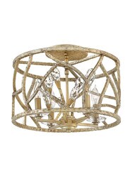 Eve 4 Light Medium Convertible Flush Mount in Champagne Gold