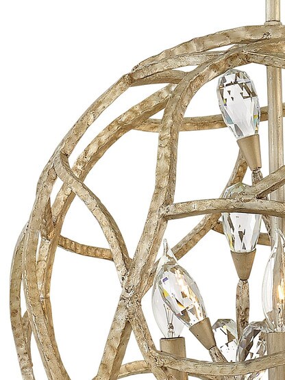 Eve 3 Light Medium Orb Chandelier in Champagne Gold