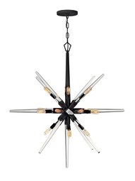 Ariel 16 Light Large Pendant in Black