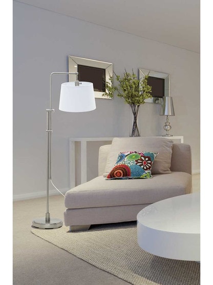 Alternate View of Crown Point Downbridge Adjustable Floor Lamp.