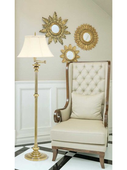 Alternate View of Newport Swing-Arm Floor Lamp.