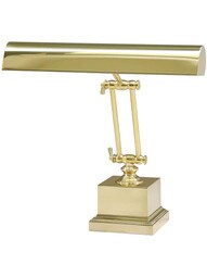 13" Piano Desk Lamp with Square Base