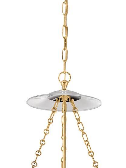 Hampton Bell Jar Hall Pendant with Etched Star Pattern
