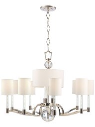 Waterloo 12-Light Chandelier in Polished Nickel