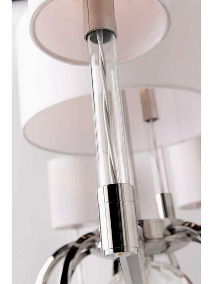 Alternate View 2 of Waterloo 12-Light Chandelier in Polished Nickel