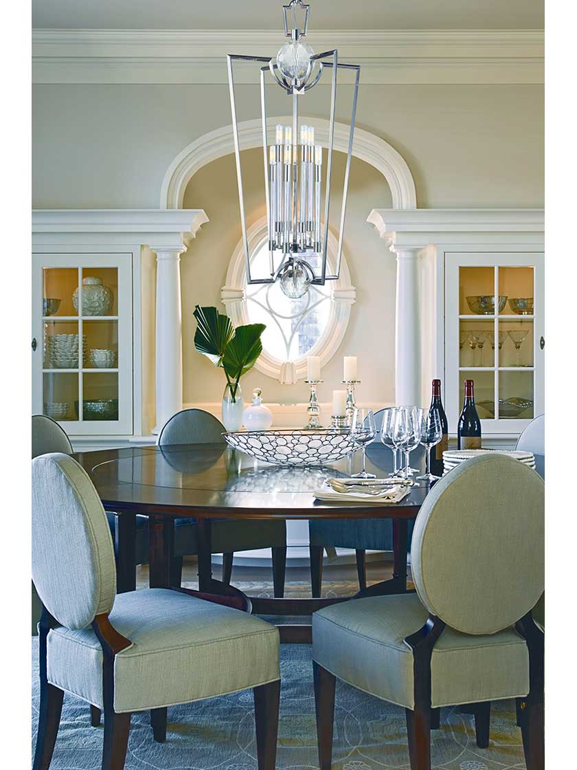 Alternate View of Waterloo 13 inch Pendant in Polished Nickel