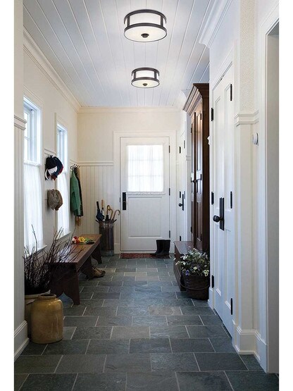 Alternate View of Patterson 13 inch Flush Ceiling Fixtur