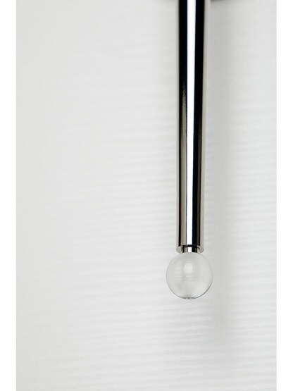 Rockland 1-Light Wall Sconce in Polished Nickel