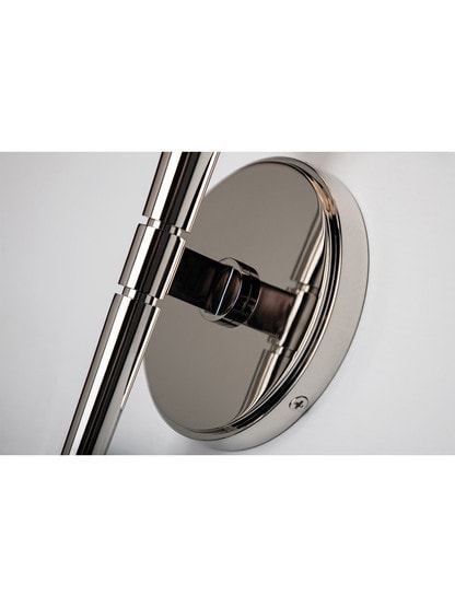Rockland 1-Light Wall Sconce in Polished Nickel