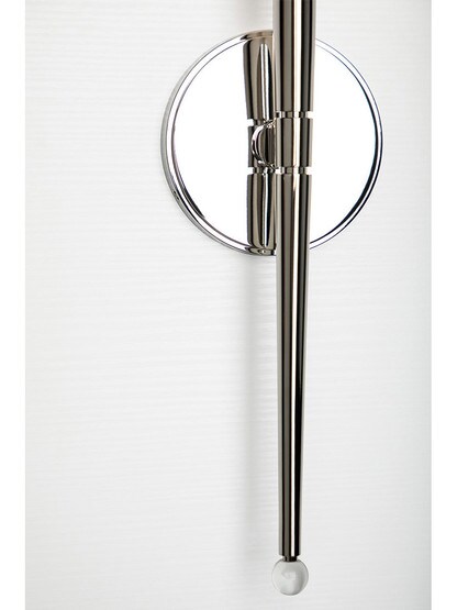 Rockland 1-Light Wall Sconce in Polished Nickel