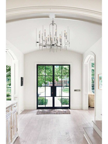 Alternate View of Bari 16-Light Chandelier.
