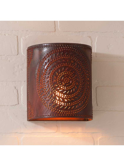 Alternate View 2 of Chisel Pattern One-Light Wall Sconce.