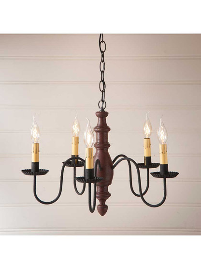 Alternate View 2 of Country Inn Chandelier With Textured Black Finish