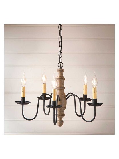 Alternate View 3 of Country Inn Chandelier With Textured Black Finish