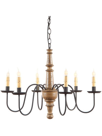 Harrison Chandelier in Pearwood Color.