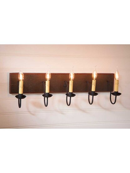 Alternate View 2 of Colonial 5-Light Bath Bar.