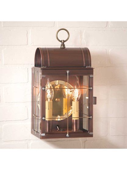 Toll House Wall Lantern in Antique Copper or Brass