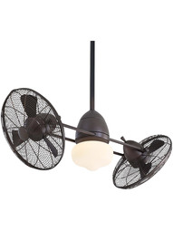 Gyro Wet Rated LED 42" Twin Ceiling Fan in Oil-Rubbed Bronze