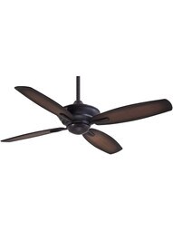 52" New Era Ceiling Fan in Kocoa with Reversible Medium Maple / Dark Maple Blades