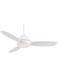 52" Concept LED Ceiling Fan In White Enamel