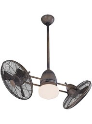 Gyro LED 42" Twin Ceiling Fan in Restoration Bronze