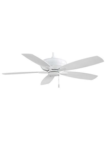 Kola 52-Inch Ceiling Fan in White.