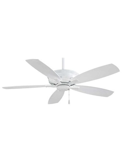 Kafe 52-Inch Ceiling Fan in White.