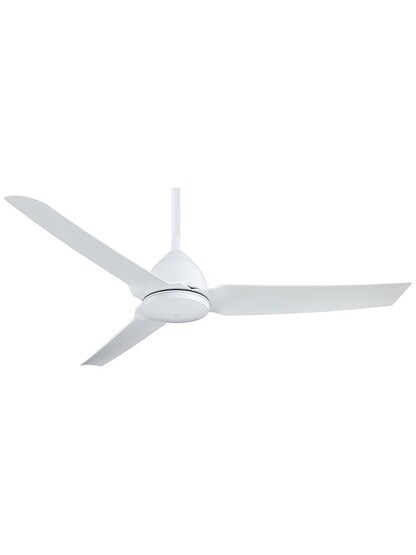 Java 54 inch Ceiling Fan in Flat White.