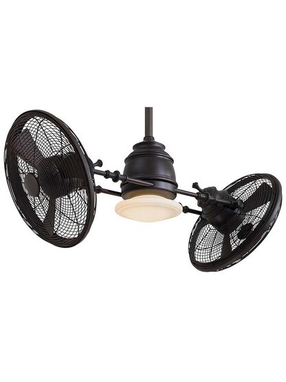 Vintage Gyro LED 42" Twin Ceiling Fan