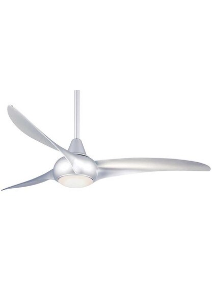 Light Wave 52 inch Ceiling Fan in Silver.