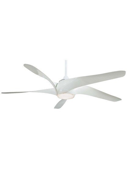 Artemis XL5 62 inch Ceiling Fan w/ LED Light Kit in White.