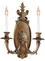 Italian Baroque Sconce With Antique Bronze Patina