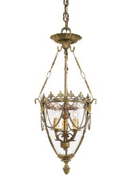 Regency 3 Light Pendant In Antique Bronze