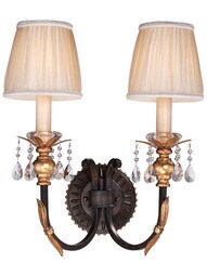 Bella Cristallo 2-Light Wall Sconce