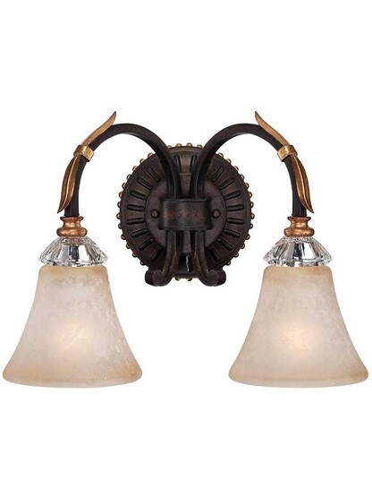 Bella Cristallo 2-Light Bath Sconce.