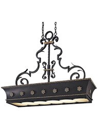Montparnasse Kitchen Island Pendant In French Black Finish