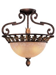 Zaragoza 3 Light Semi Flush Mount.