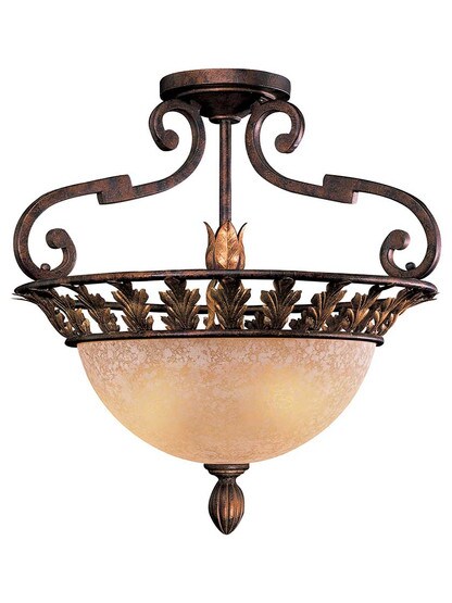 Zaragoza 3 Light Semi Flush Mount.