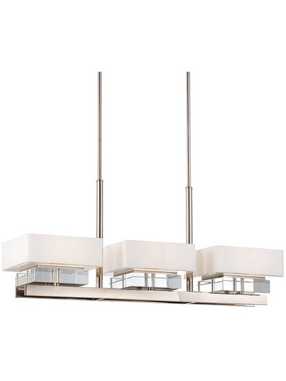 Eden Roe Island Pendant / Chandelier In Polished Nickel.