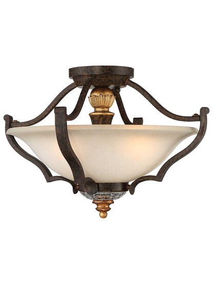 Chateau Nobles 3 Light Semi Flush.