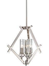 Fusano 3 Light Pendant Chandelier In Polished Nickel