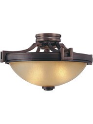 Underscore Flush Mount Fixture In Cimarron Bronze