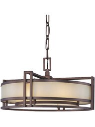 Underscore Drum Pendant In Cimarron Bronze