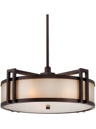 Underscore 18 inch Drum Pendant In Cimarron Bronze